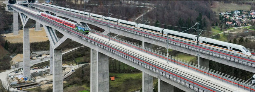 NEUBAUSTRECKE WENDLINGEN–ULM: TEMPOMACHER FÜR DEN BAHNVERKEHR IN GANZ DEUTSCHLAND GEHT IN BETRIEB